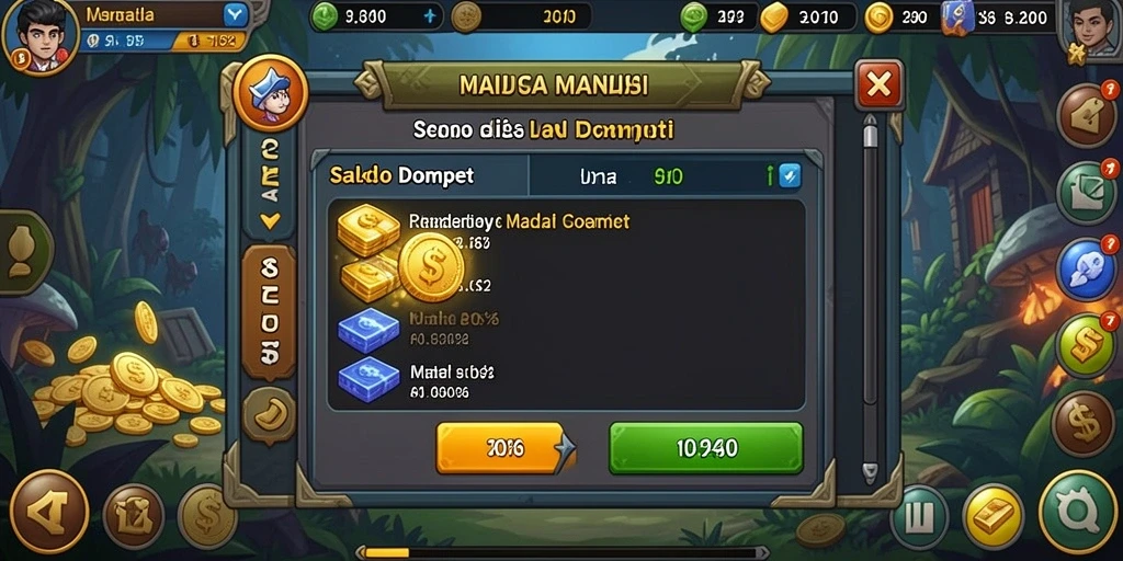 Screenshot dari bonus harian yang menguntungkan bagi pemain.