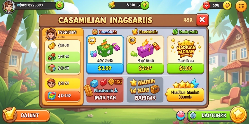 Menu utama yang mudah dinavigasi dan intuitif.