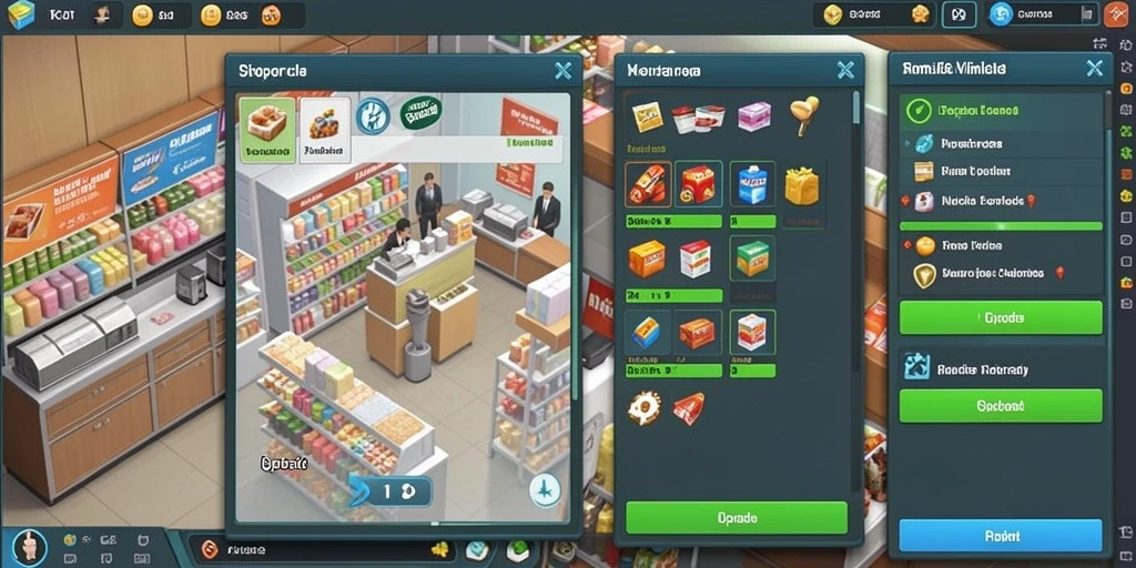 Screenshot menggambarkan menu item yang beragam.